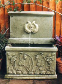 Wall mounted garden water features